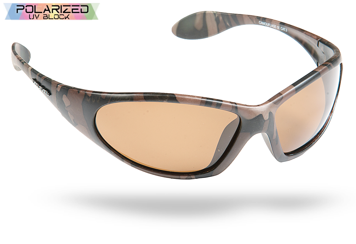 Camouflage Brown Lens Polarized Sports Glasses