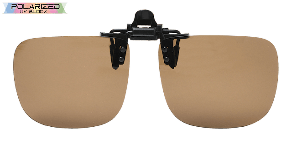 Clip-2 Brown Polarized Clip-Ons