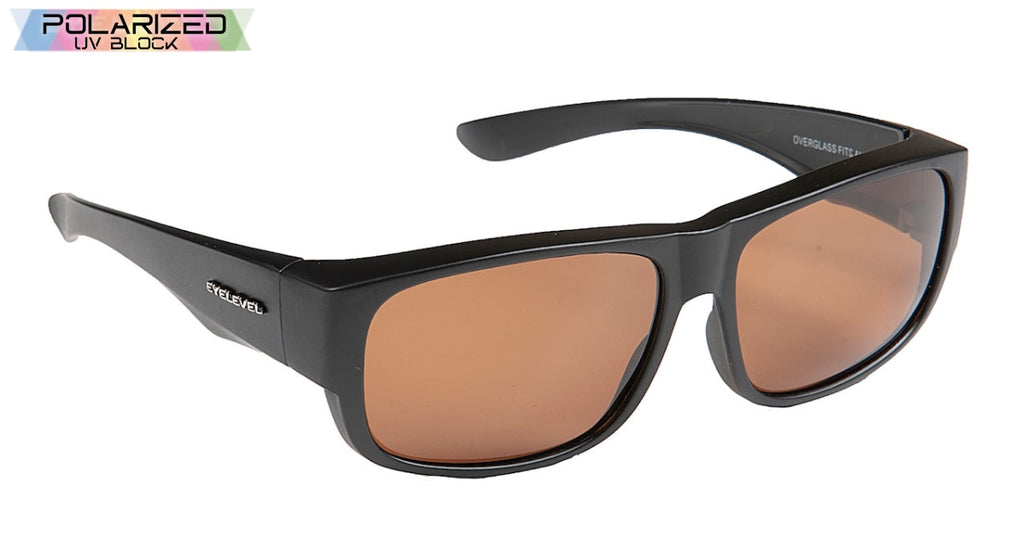 Fits All Overglasses Black With Brown Lens Polarized Overglasses
