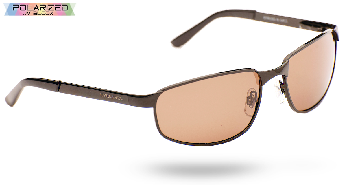 Stirling Dark Brown Arm Polarized Drivers