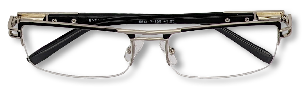 EyeLevel Sovereign Chrome Reading Glasses. Look Better Eyelevel UK