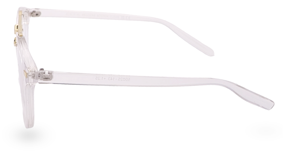 Reading glasses with clear glass on best sale top