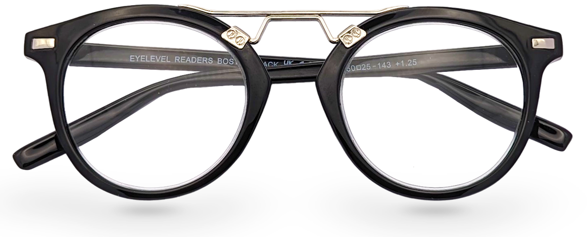 EyeLevel Boston Black Reading Glasses. Look Better Eyelevel UK