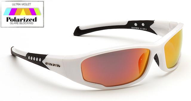 Quayside White Polarized Sports Glasses