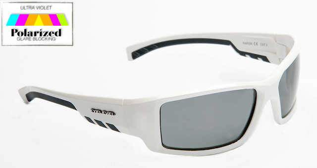 Rapide White Polarized Sports Glasses