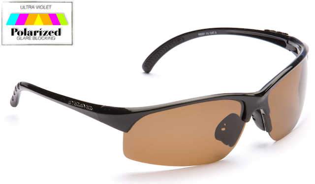 Reef Brown Polarized Sports Glasses
