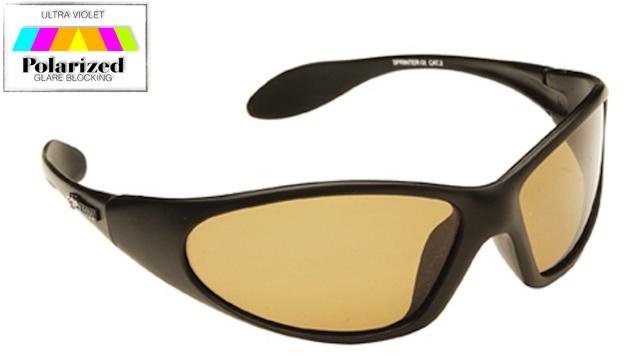 Sprinter Brown Polarized Sports Glasses