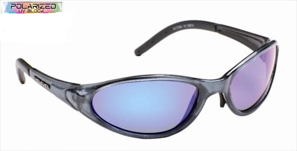 Action Blue Polarized Sports Glasses