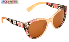 Aqua Brown Lens Polarized Ladies Sunglasses