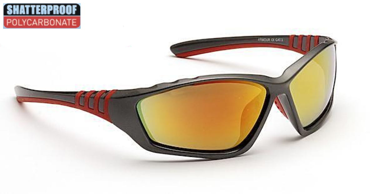 Armour Red Polycarbonate Sports