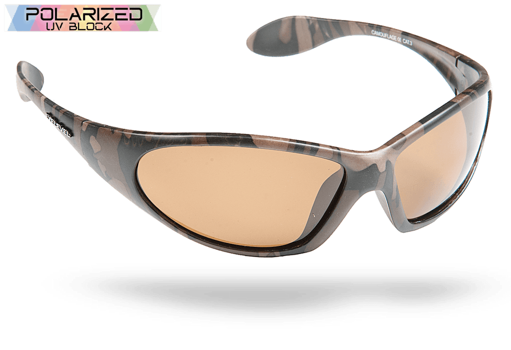 Camouflage Brown Lens Polarized Sports Glasses