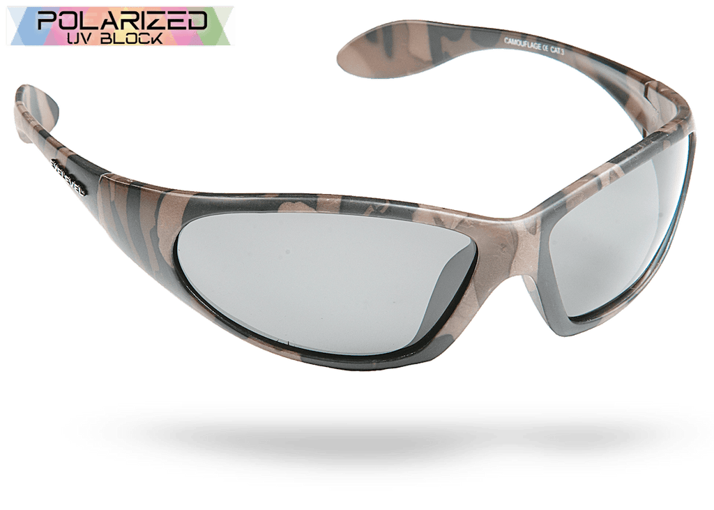 Camouflage Grey Lens Polarized Sports Glasses
