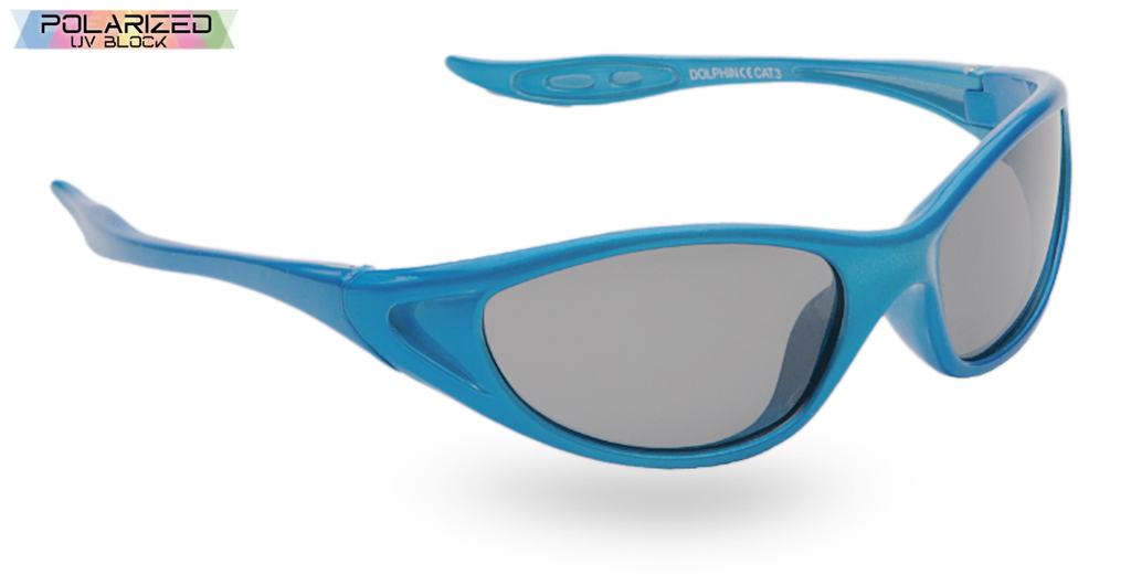Dolphin Polarized Kids Sunglasses Blue