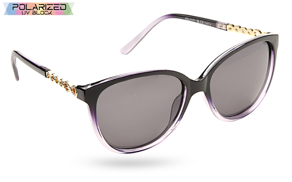 Felicity Purple And Black Polarized Ladies Sunglasses