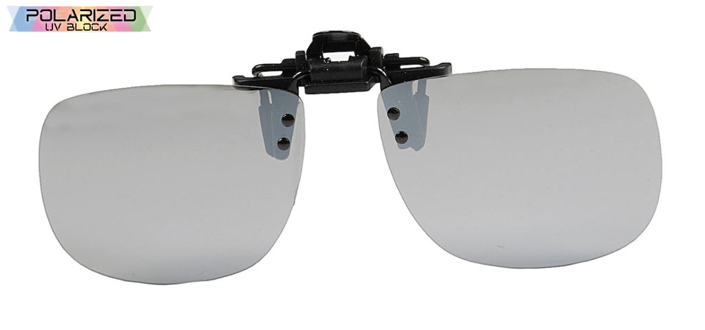 Flip-1 Silver Polarized Clip-Ons