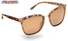 Paris Brown Tortoiseshell Polarized Ladies Sunglasses