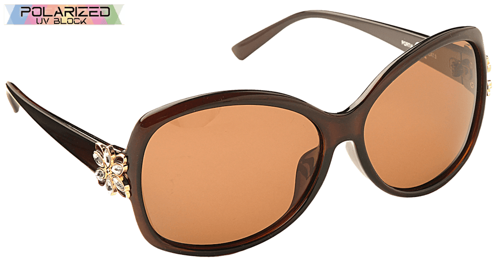 Portia Brown Polarized Ladies Sunglasses
