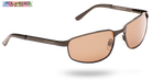 Stirling Dark Brown Arm Polarized Drivers